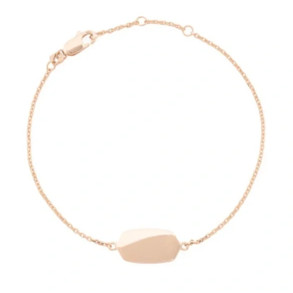 NWT Kendra Scott 18k Rose Gold Sterling Silver Elaina Bracelet - Picture 1 of 4